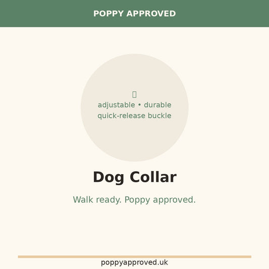 Poppy Approved Dog Collar